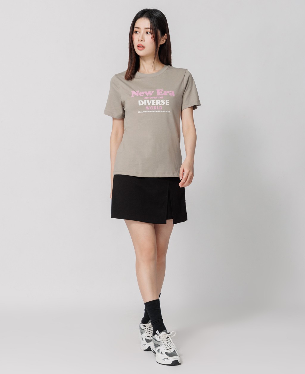 Women's Color Block Print T-Shirt