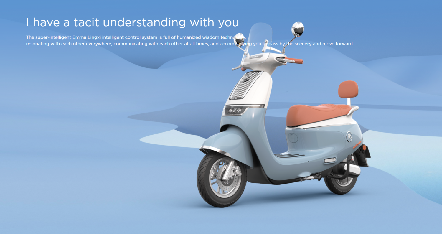 AIMA Q7 Electric Car Retro Blue