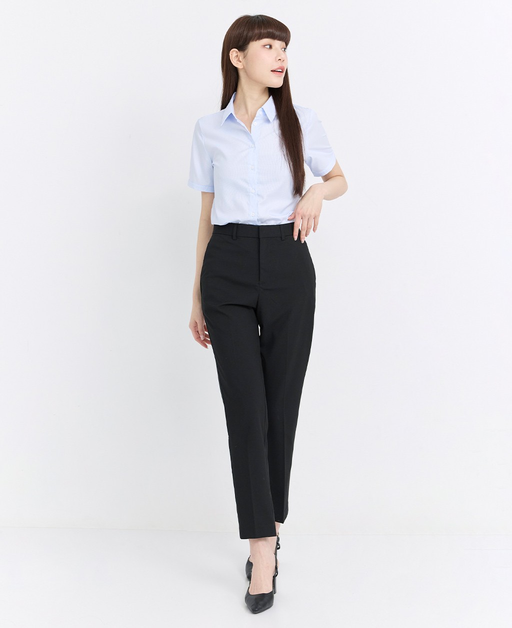 Ladies office worker short sleeve shirt