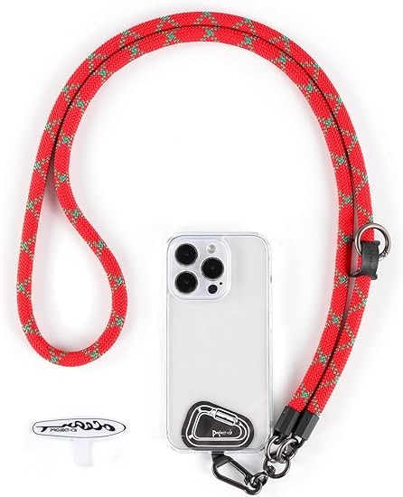 project-cb Cell Phone Lanyard 1,Crossbody Phone Strap 2,Universal Neck Lanyard Color: Holiday Red